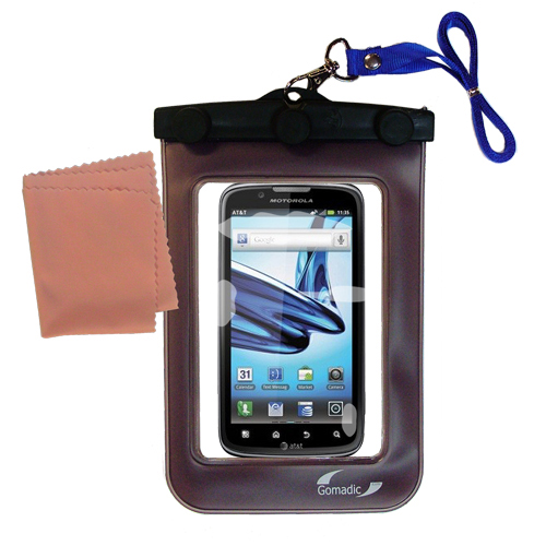 Waterproof Case compatible with the Motorola Atrix Refresh to use underwater