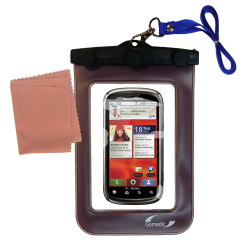 Waterproof Case compatible with the Motorola CLIQ 2 to use underwater