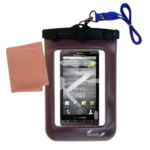 Gomadic clean and dry waterproof protective case suitablefor the Motorola Daytona  to use underwater - Unique Floating Design