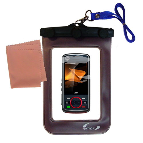 Waterproof Case compatible with the Motorola Debut i856 to use underwater