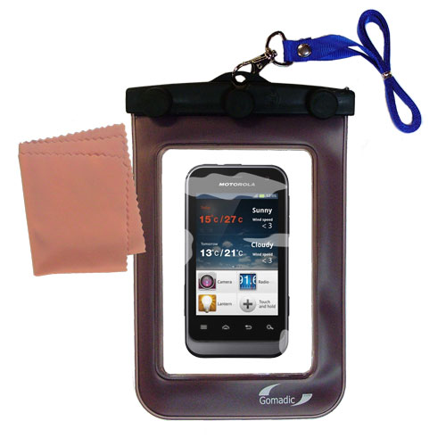 Waterproof Case compatible with the Motorola DEFY Mini / XT320 to use underwater