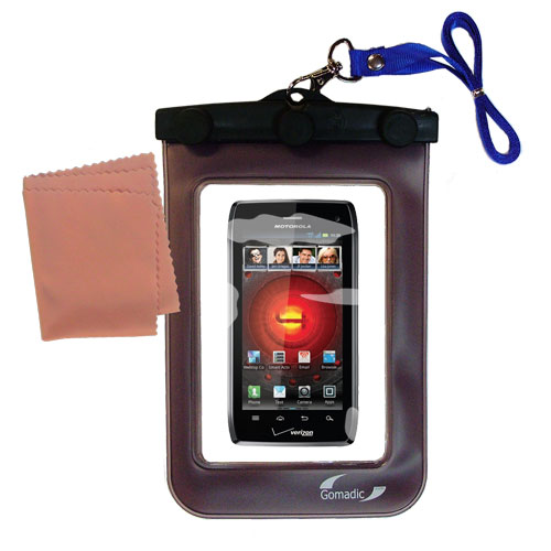 Waterproof Case compatible with the Motorola DROID 4 / XT894 to use underwater