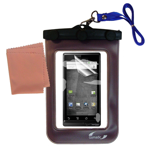 Waterproof Case compatible with the Motorola DROID HD to use underwater