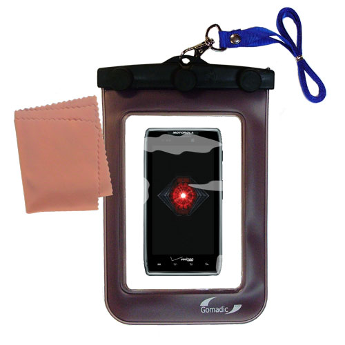 Waterproof Case compatible with the Motorola DROID RAZR MAXX to use underwater