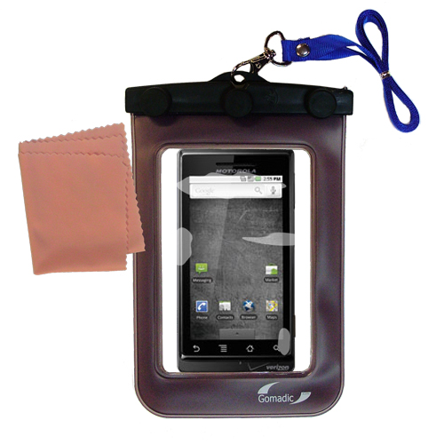 Waterproof Case compatible with the Motorola Droid Shadow to use underwater