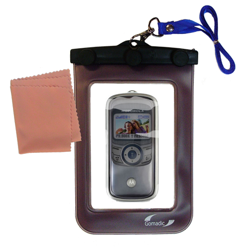 Waterproof Case compatible with the Motorola E380 to use underwater