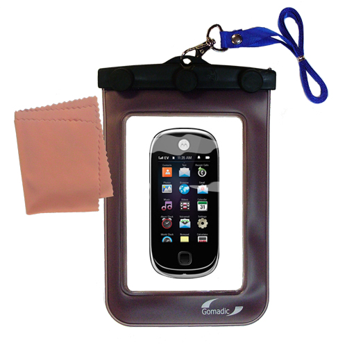 Waterproof Case compatible with the Motorola Evoke QA4 to use underwater