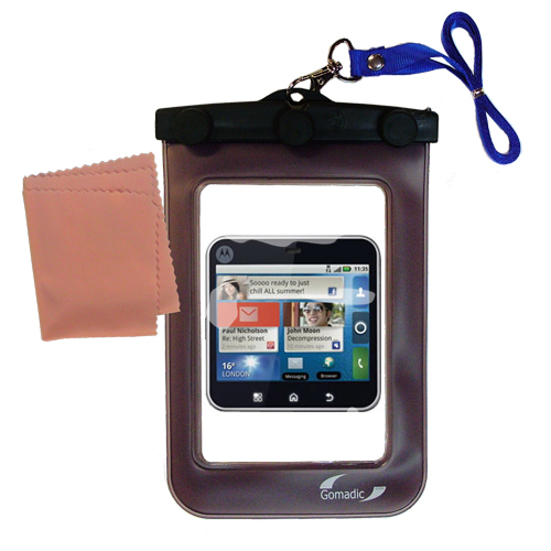 Waterproof Case compatible with the Motorola FLIPOUT to use underwater