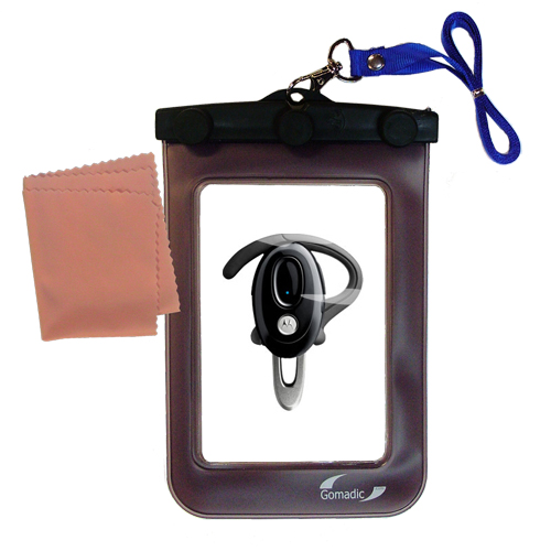 Waterproof Case compatible with the Motorola H720 Headset to use underwater