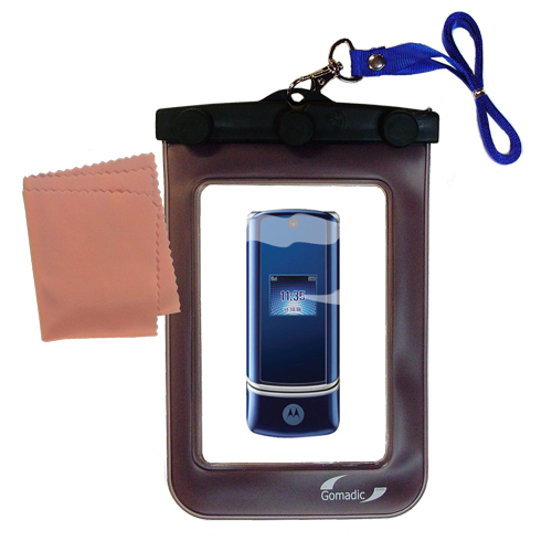 Waterproof Case compatible with the Motorola KRZR K1m to use underwater