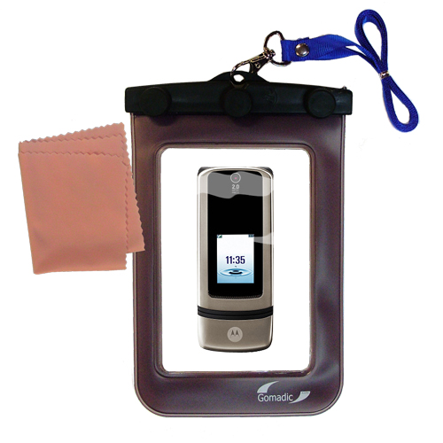 Waterproof Case compatible with the Motorola KRZR K3 to use underwater