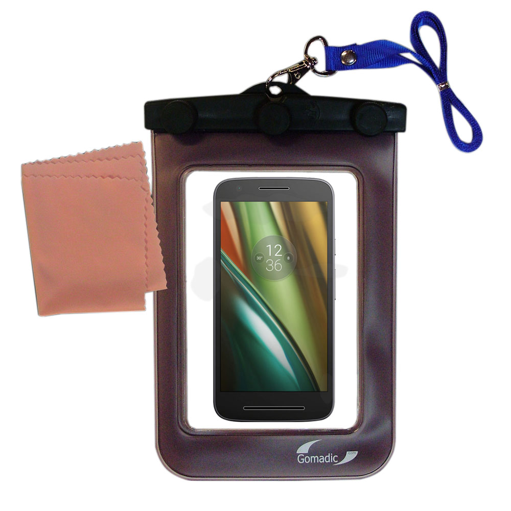 Waterproof Case compatible with the Motorola Moto E3 to use underwater