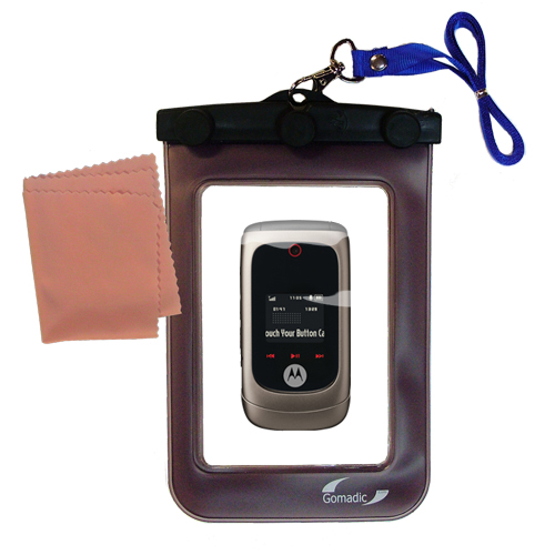 Waterproof Case compatible with the Motorola MOTO EM330 to use underwater