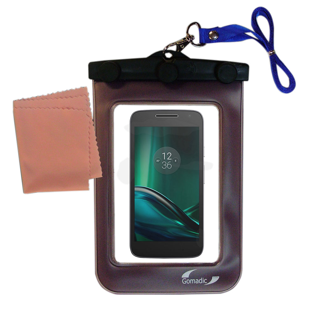Waterproof Case compatible with the Motorola Moto G4 Play to use underwater