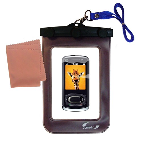 Waterproof Case compatible with the Motorola MOTO W7 Active Edition to use underwater
