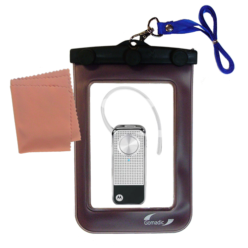 Waterproof Case compatible with the Motorola MOTOPURE H12 Cradle to use underwater