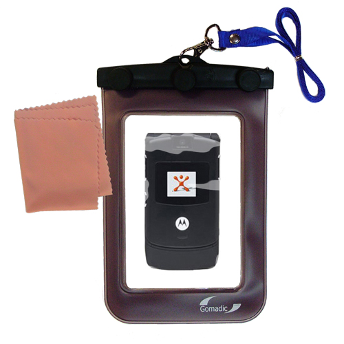 Waterproof Case compatible with the Motorola RAZR V3 to use underwater