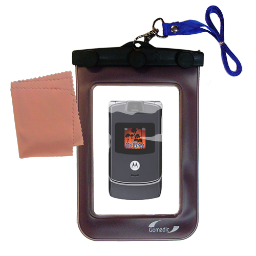 Waterproof Case compatible with the Motorola RAZR V3c V3i V3m V3s V3x to use underwater