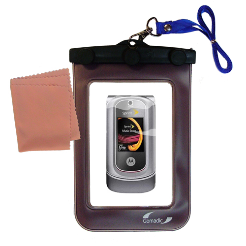 Waterproof Case compatible with the Motorola RAZR VE20 to use underwater