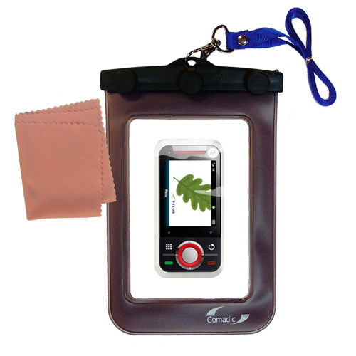 Waterproof Case compatible with the Motorola Rival A455 to use underwater