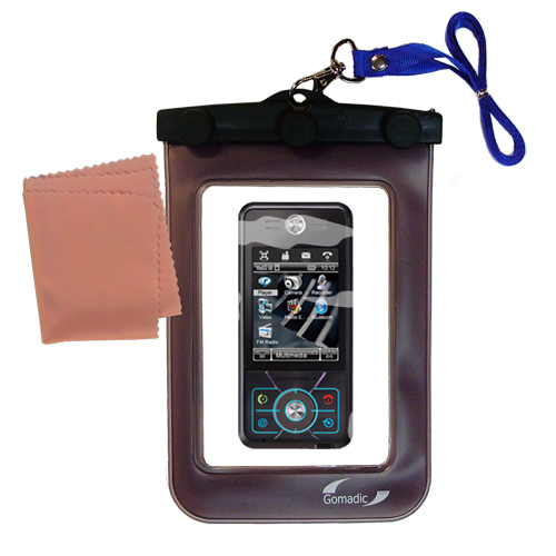 Waterproof Case compatible with the Motorola ROKR E6 to use underwater