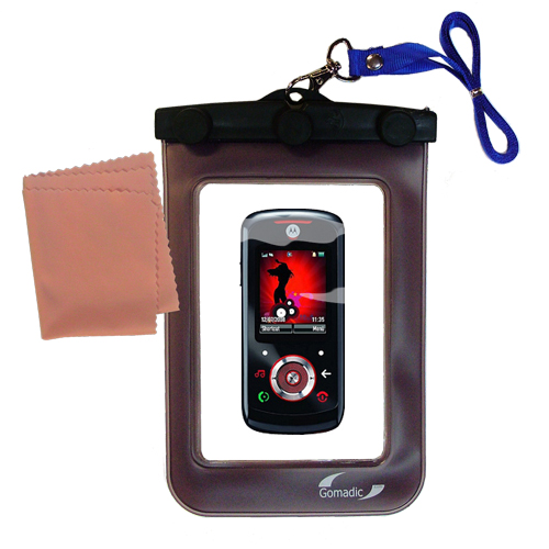 Waterproof Case compatible with the Motorola ROKR EM325 to use underwater