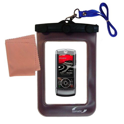Waterproof Case compatible with the Motorola ROKR Z6M to use underwater