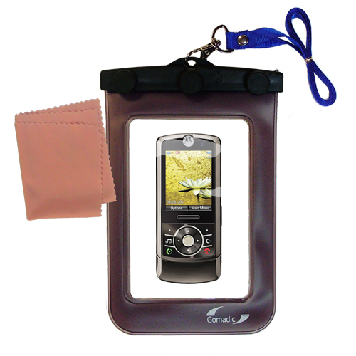 Waterproof Case compatible with the Motorola ROKR Z6w to use underwater