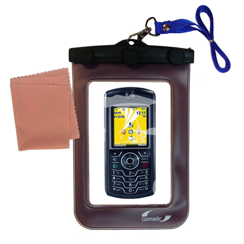 Waterproof Case compatible with the Motorola SLVR L7C to use underwater