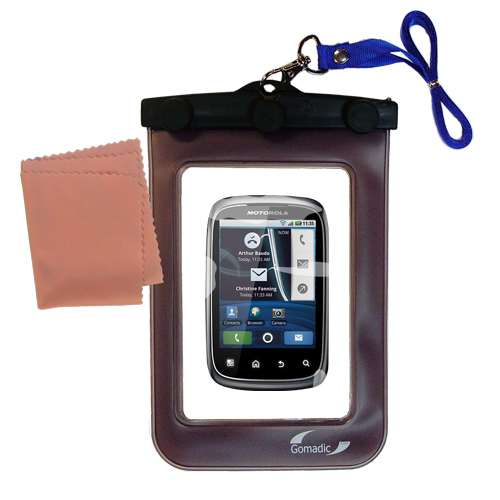 Waterproof Case compatible with the Motorola SPICE to use underwater