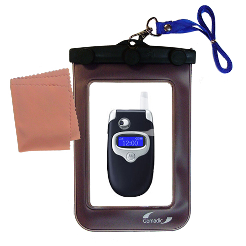 Waterproof Case compatible with the Motorola V535 to use underwater