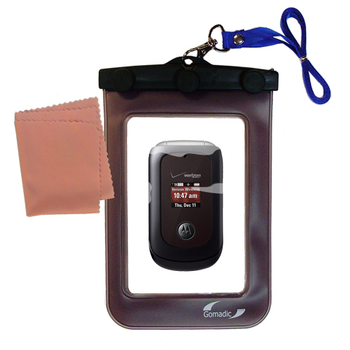 Waterproof Case compatible with the Motorola VU204 MOTO to use underwater