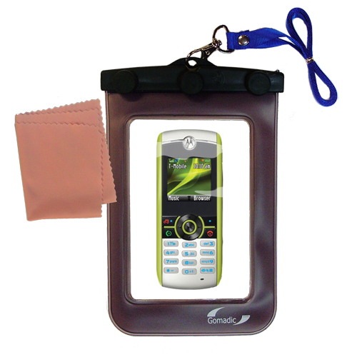Waterproof Case compatible with the Motorola W233 Renew to use underwater