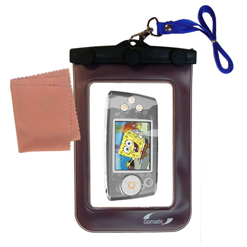 Gomadic clean and dry waterproof protective case suitablefor the Nickelodean Spongebob Squarepants Multimedia Player  to use underwater - Unique Floating Design
