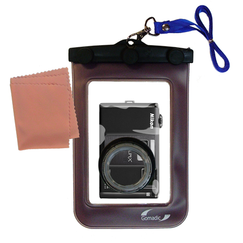 Waterproof Camera Case compatible with the Nikon Coolpix S1000pj
