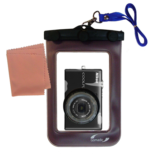 Waterproof Camera Case compatible with the Nikon Coolpix S570