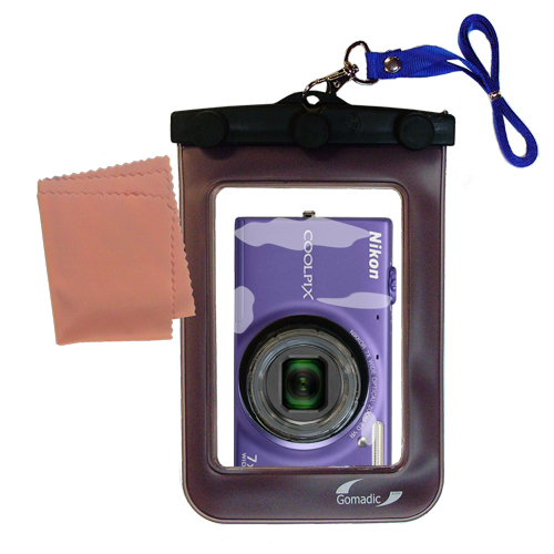 Waterproof Camera Case compatible with the Nikon Coolpix S6100