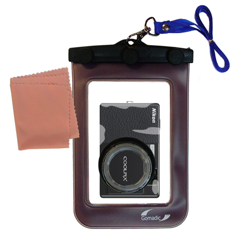 Waterproof Camera Case compatible with the Nikon Coolpix S70