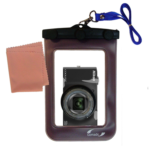 Waterproof Camera Case compatible with the Nikon Coolpix S8000