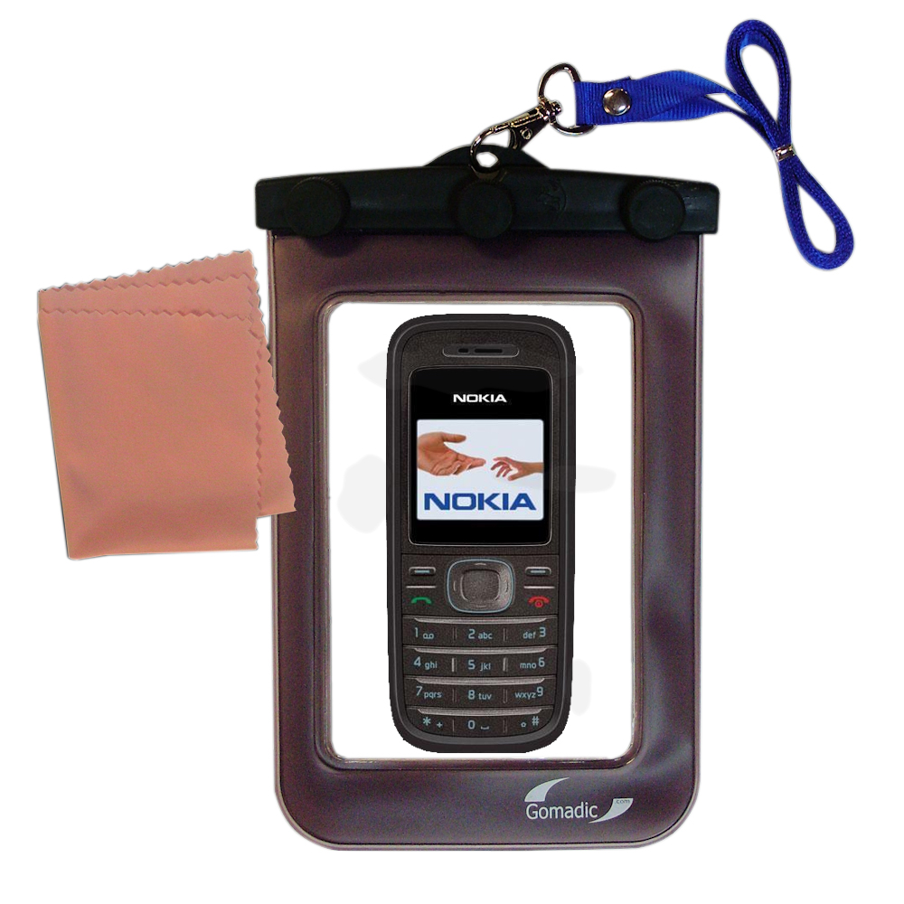 Waterproof Case compatible with the Nokia 1208 to use underwater