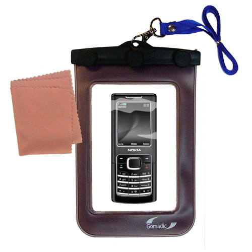 Gomadic clean and dry waterproof protective case suitablefor the Nokia 6500  to use underwater - Unique Floating Design
