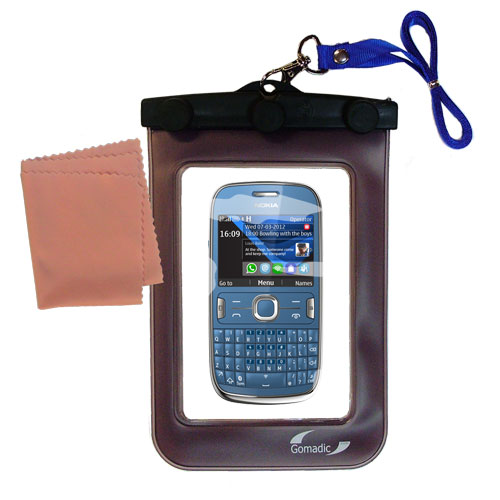 Waterproof Case compatible with the Nokia Asha 302 to use underwater