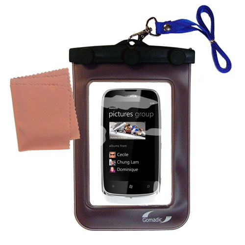 Waterproof Case compatible with the Nokia Lumia 610 to use underwater