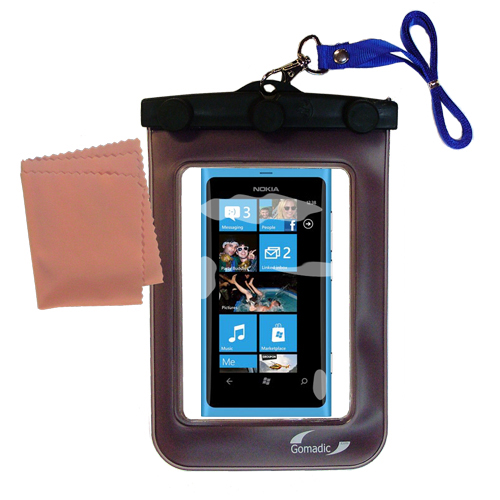 Waterproof Case compatible with the Nokia Lumia 800 to use underwater
