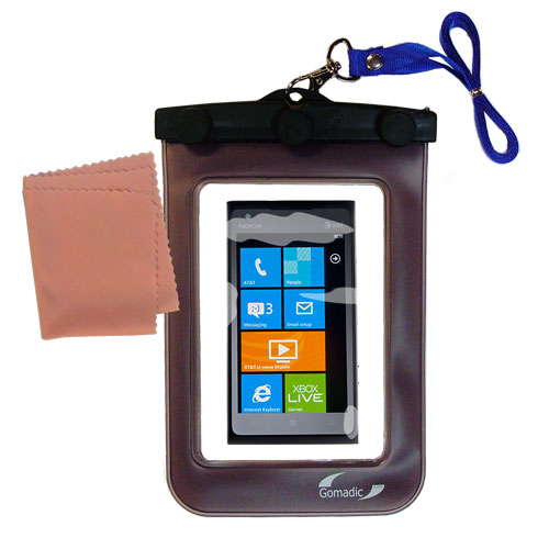 Waterproof Case compatible with the Nokia Lumia 900 to use underwater
