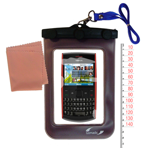 Waterproof Case compatible with the Nokia X2-01 to use underwater