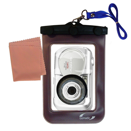 Waterproof Camera Case compatible with the Olympus C-150 zoom D-390