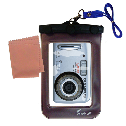 Waterproof Camera Case compatible with the Olympus Camedia D-425