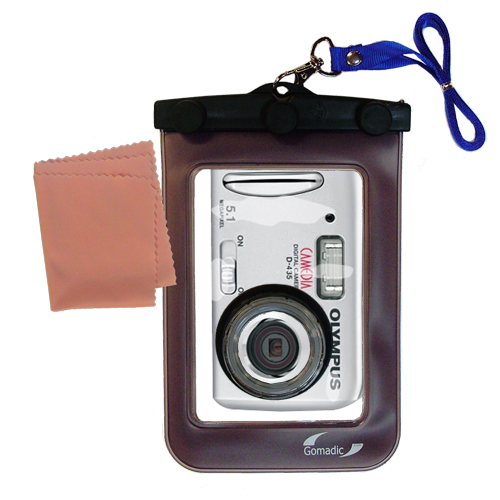 Waterproof Camera Case compatible with the Olympus Camedia D-435