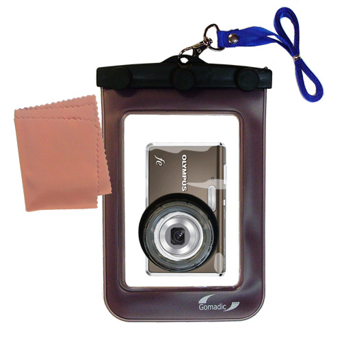Waterproof Camera Case compatible with the Olympus FE-4030 Digital Camera